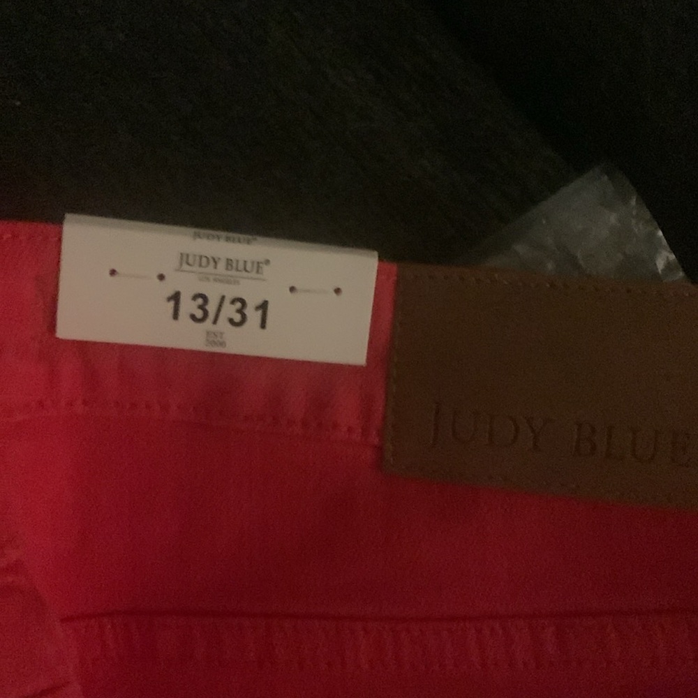 Judy blue tummy control red skinny jeans